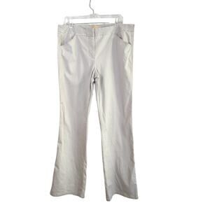 Elevenses Pants‎ Womens 14 Tall Gray Flare Wide Leg Stretch